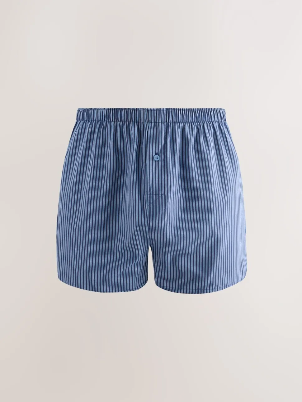 Blauwe gemixte print - Verpakking van 4 - Geweven boxershorts van puur katoen