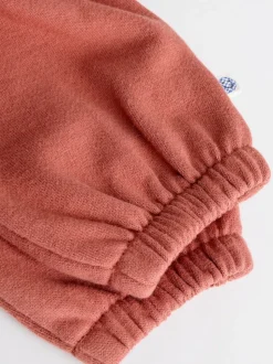 Blauwe gezichten met dambordmotief - Set van fleece top en joggingbroek voor baby's (0mnd -2jr)