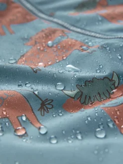 Blauwe Hamish Print - Waterdicht regenpak met fleecevoering (3 mnd-7 jr)