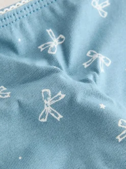 Blauwe strikken - Set van 7 slips met hoog katoengehalte