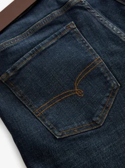 Blauwe wassing - Straight fit - Authentic jeans met riem