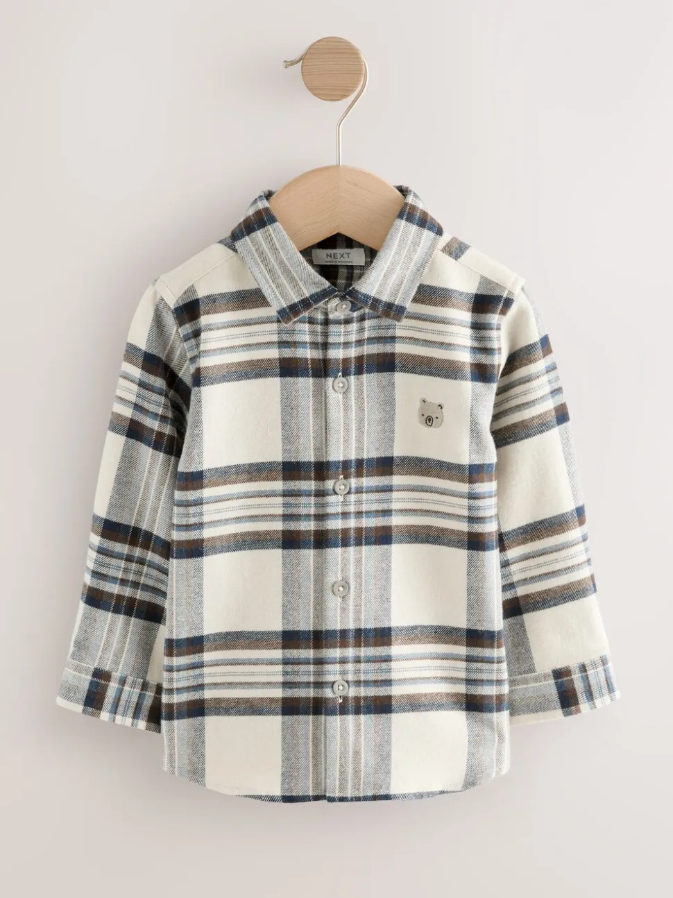 Blauw/ecru - Shirt met Character lange mouwen (3mnd-7jr)