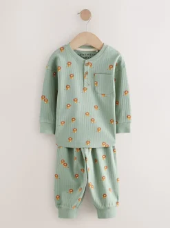 Blauw/ecru - Verpakking van 3 oversized pyjama's 3 (9mnd -10jr)