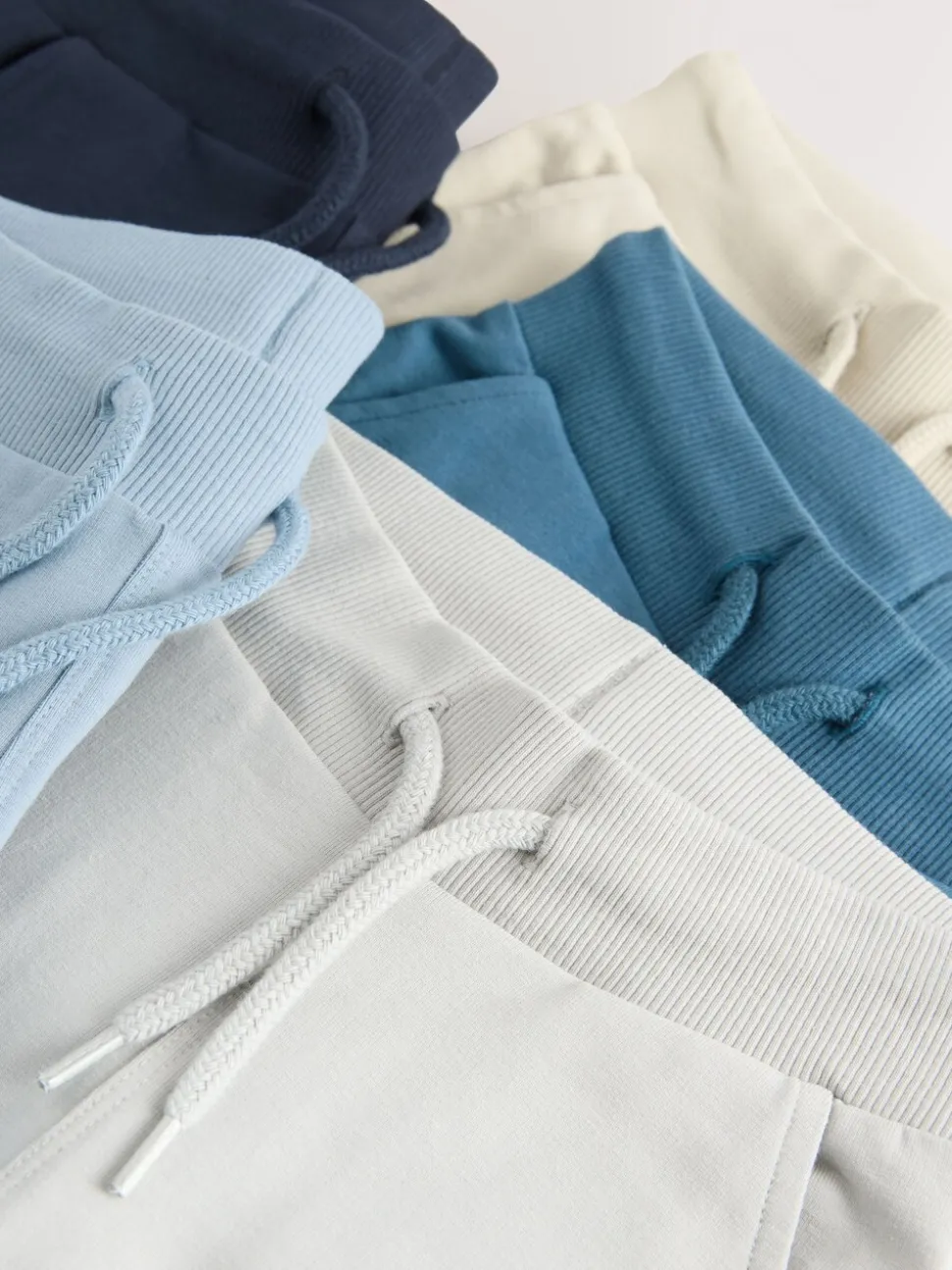 Blauw/Ecru/Marineblauw - Verpakking van 5 joggingbroeken (3mnd-7jr)