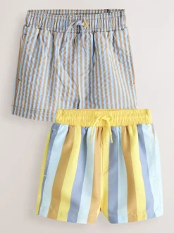 Blauw/geel - Swim Shorts 2 Pack (3mths-7yrs)