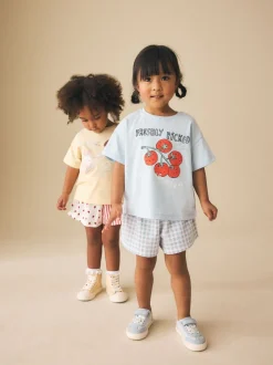 Blauw/geel - Top & Shorts Set 2 Pack (3mths-7yrs)