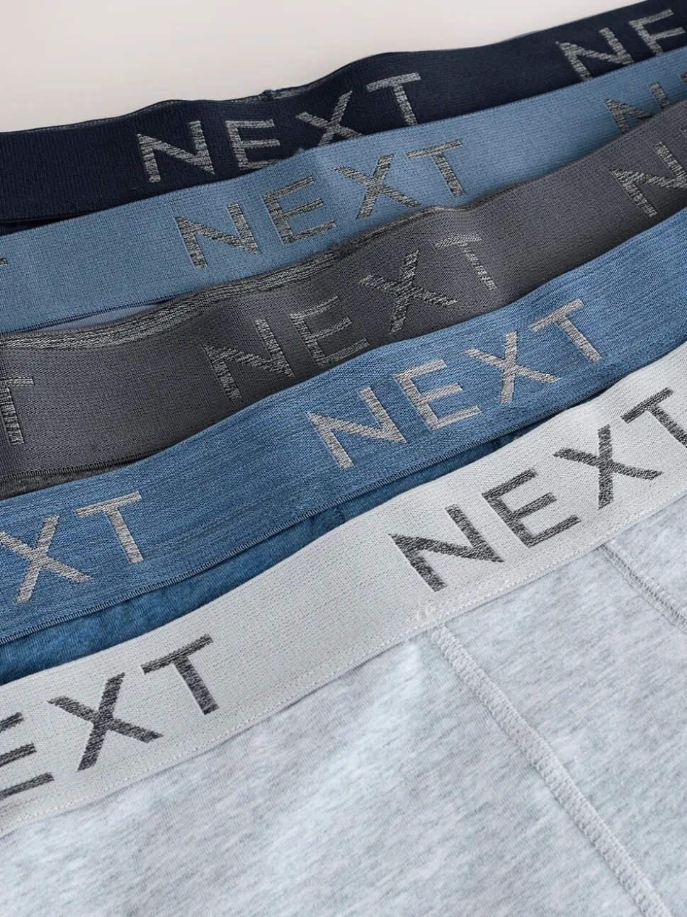 Blauw/grijs - 5 Hipsterboxershorts