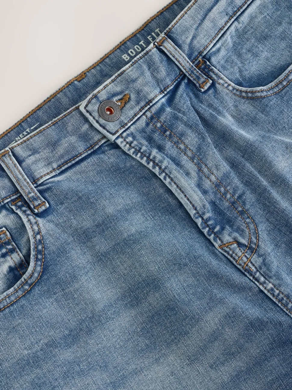 Blauw/grijs - Klassieke stretchy jeans