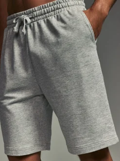 Blauw/grijs - Loopback Soft Touch 2 Pack Jogger Shorts