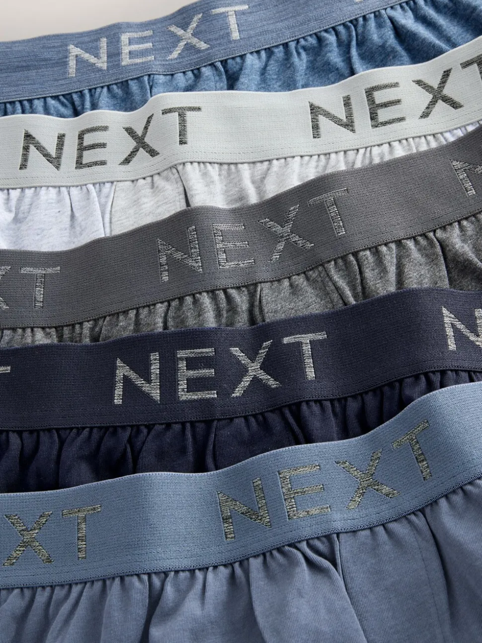 Blauw/grijs - Losse Boxer 5 set