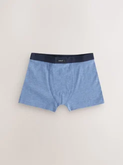 Blauw/grijs - Set van 10 boxershorts met zachte tailleband (2-16 jr)