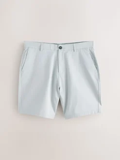 Blauw/grijs - Straight fit - Set van 2 chinoshorts met stretch