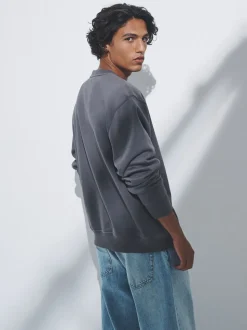Blauw/grijs - Verpakking van 3 - The Set Crew Neck Relaxed Fit Sweatshirts