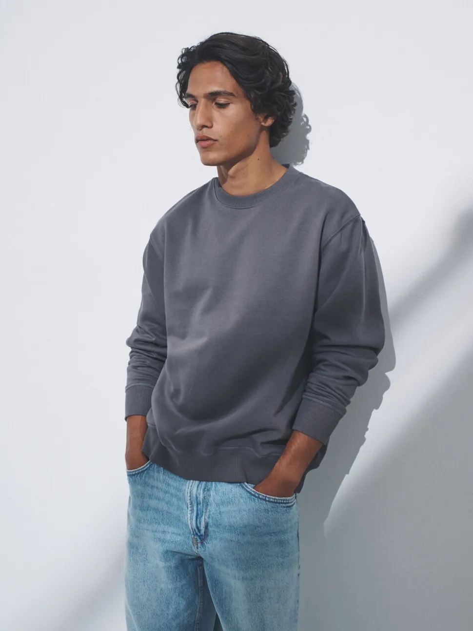 Blauw/grijs - Verpakking van 3 - The Set Crew Neck Relaxed Fit Sweatshirts