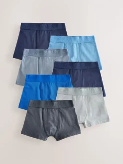 Blauw/grijs - Verpakking van 7 trunks (2-16jr)
