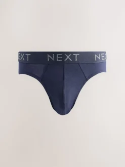 Blauw/grijs - Verpakking van 5 - Katoenrijke slips