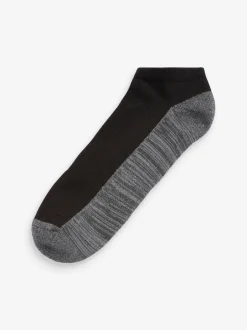 Blauw/grijs - Verpakking van 5 - Verzachte sneakersokken