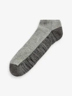 Blauw/grijs - Verpakking van 5 - Verzachte sneakersokken
