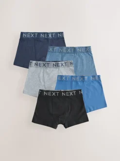 Blauw/grijs - Verpakking van 5 trunks (1,5-16jr)