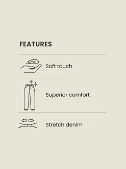 Blauwgrijs vintage - Slim Fit - Comfortabele stretchjeans
