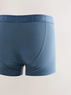 Blauw/grijs/ecru/rood/zwart - Verpakking van 5 - Boxershorts met A-voorkant
