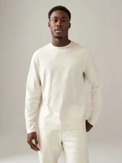 Blauw/grijs/neutraal - Normale Pasvorm - verpakking van 5 regular-fit T-shirts met lange mouwen van 100% katoen