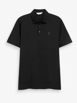 Blauw/grijs/zwart - Set van 3 jersey poloshirts met korte mouwen