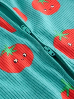 Blauwgroen - 3 Pack Baby-pyjama's met tweewegrits (0mnd -3jr)
