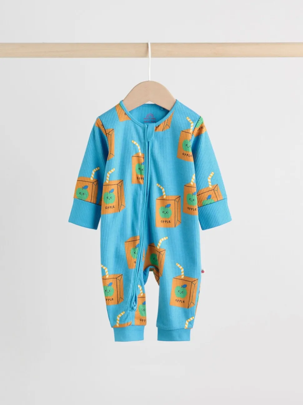 Blauwgroen - 3 Pack Baby-pyjama's met tweewegrits (0mnd -3jr)