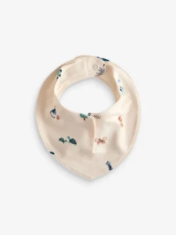 Blauwgroen - 5 Pack Dribble Baby 100% Cotton Bibs