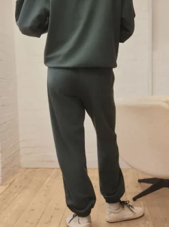 Blauwgroen - Joggingbroek met banden