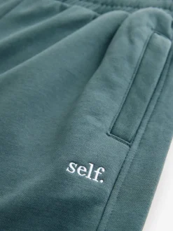 Blauwgroen - Joggingbroek met banden