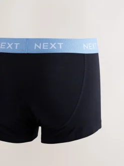 Blauw/groen/gele tailleband - Hipster boxers van katoenrijke mix