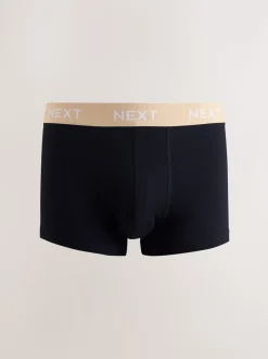 Blauw/groen/gele tailleband - Hipster boxers van katoenrijke mix