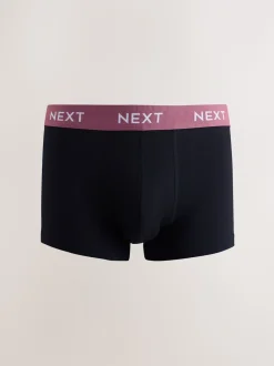 Blauw/groen/gele tailleband - Hipster boxers van katoenrijke mix
