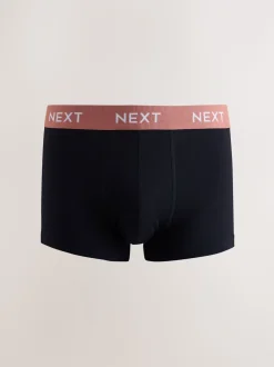 Blauw/groen/gele tailleband - Hipster boxers van katoenrijke mix