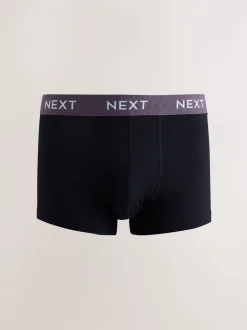 Blauw/groen/gele tailleband - Hipster boxers van katoenrijke mix