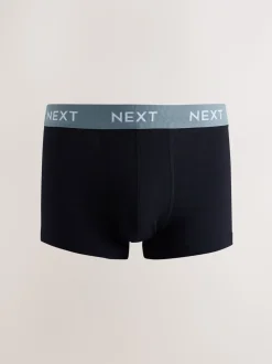 Blauw/groen/gele tailleband - Hipster boxers van katoenrijke mix