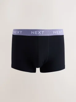 Blauw/groen/gele tailleband - Hipster boxers van katoenrijke mix