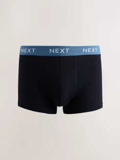 Blauw/groen/gele tailleband - Hipster boxers van katoenrijke mix