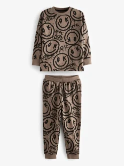 Blauw/Groen/Naturel personage - Verpakking van 3 pyjama's met lange mouwen (3-16 jr)