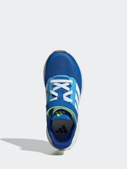 Blauw/limoengroen - adidas Runfalcon 5 kindersneakers met elastische veters