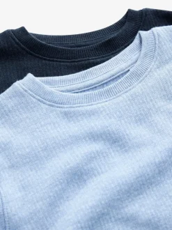 Blauw/marine - 2 -pack thermische tops met lange mouwen (2-16jr)