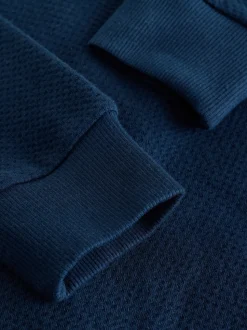 Blauw/marine - Enkele geweven pyjama (3 - 16 jr)