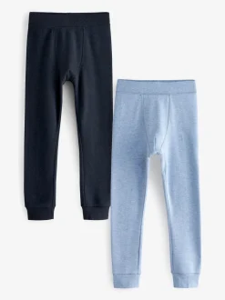 Blauw/marine - Verpakking van 2 thermische leggings (2-16 jr)