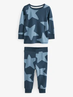 Blauw/marine - Verpakking van 3 knusse pyjama's (9 mnd-10 jr)