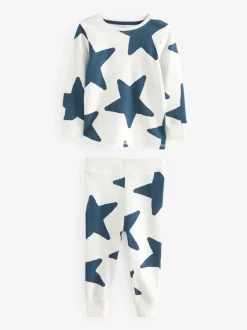 Blauw/marine - Verpakking van 3 knusse pyjama's (9 mnd-10 jr)