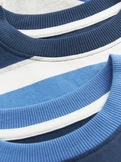 Blauw/marineblauw/grijs - Pyjama met korte pijpen 3 stuks (3-16jaar) (3-16jaar)