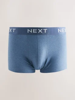 Blauw/neutraal - Set van 5 hipster-boxershorts