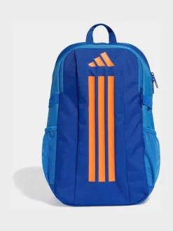 Blauw/oranje - adidas Kinderrugzak met 3 Strepen